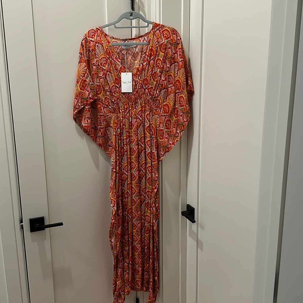 Red colorful kaftan